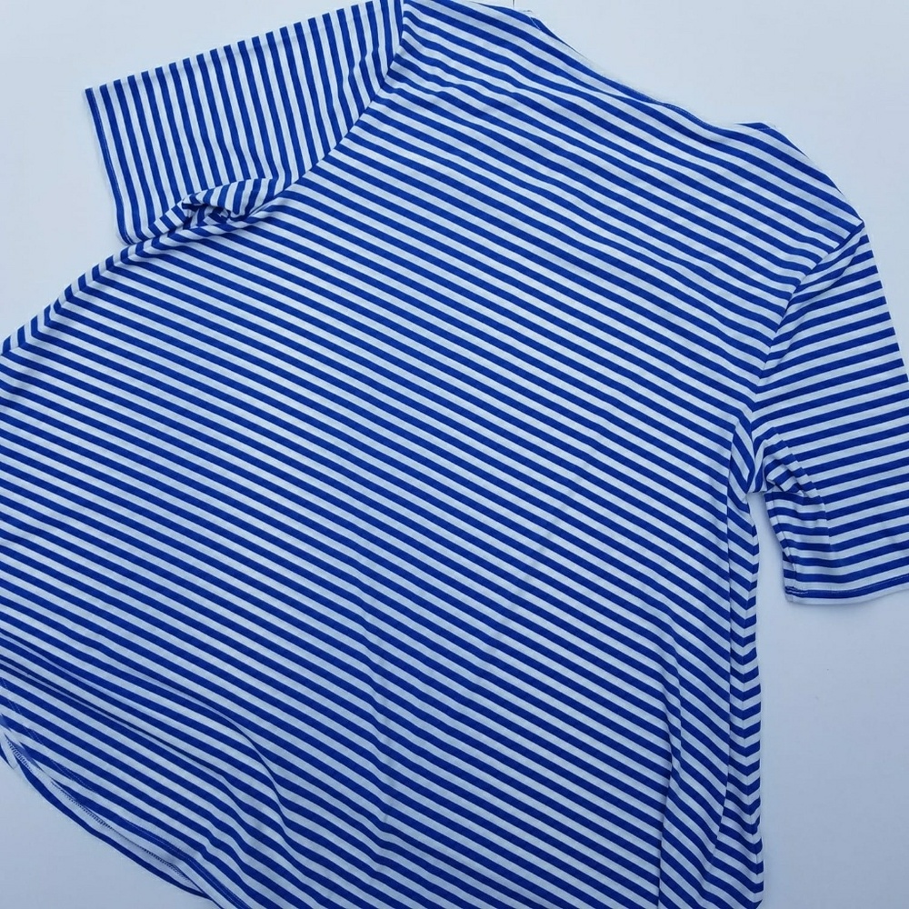Chico's white and blue stripped top - Picture 5 of 5